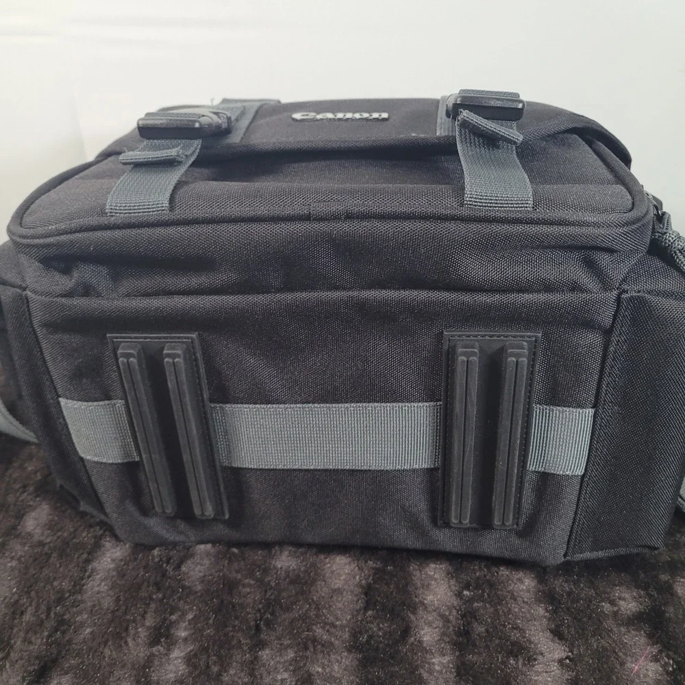 Canon Deluxe Gadget Bag 100EG Black Grey DSLR Camera Shoulder Bag Padded Case